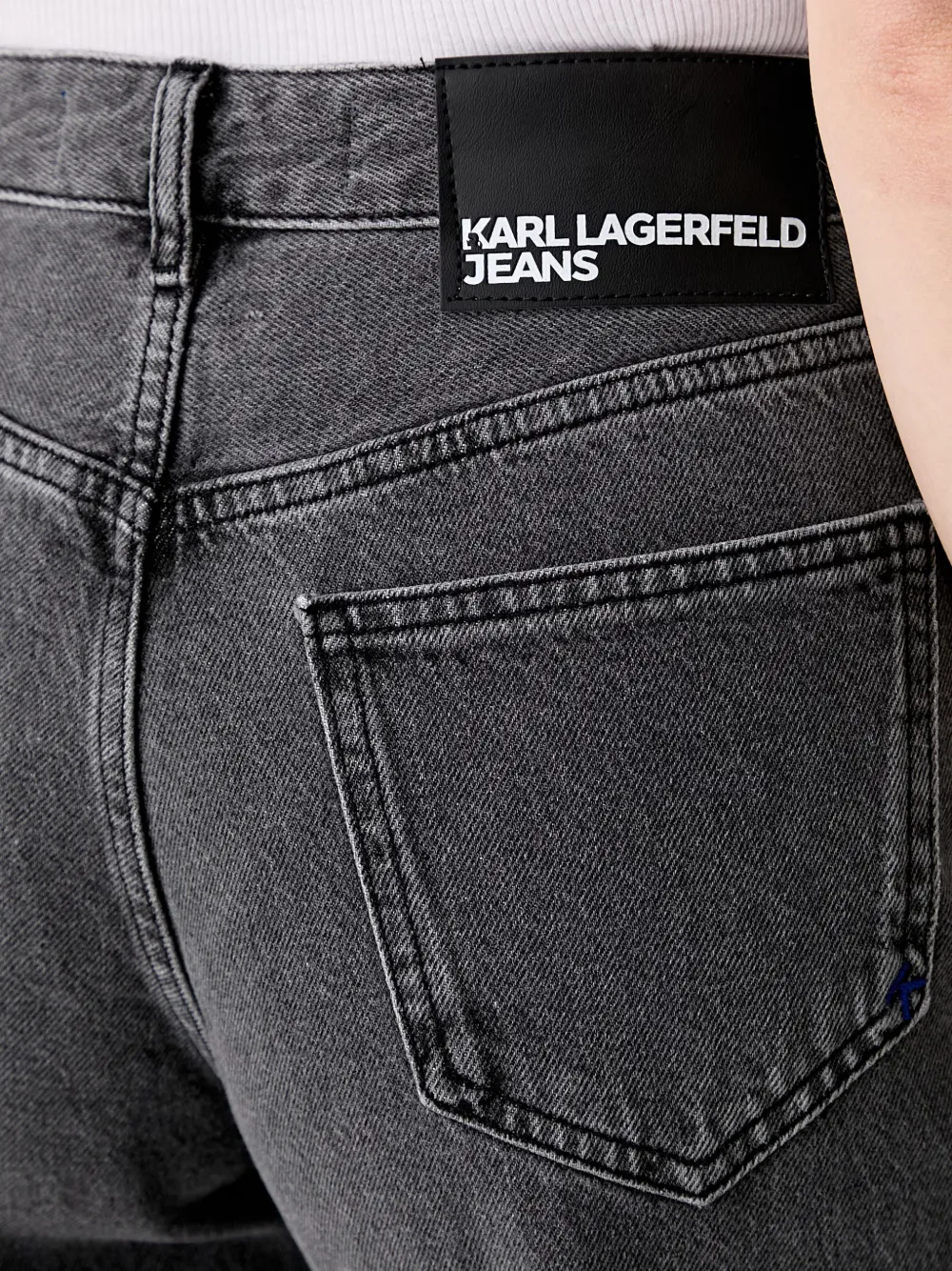 Karl Lagerfeld Jeans met logopatch Grijs
