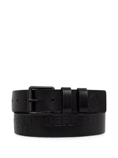Karl Lagerfeld Jeans logo-debossed buckle-fastening belt