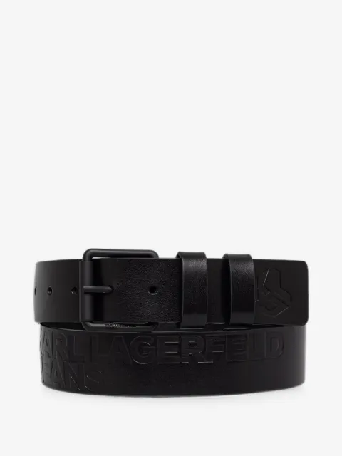 Karl Lagerfeld Jeans Cinto com logo gravado e fechamento por fivela