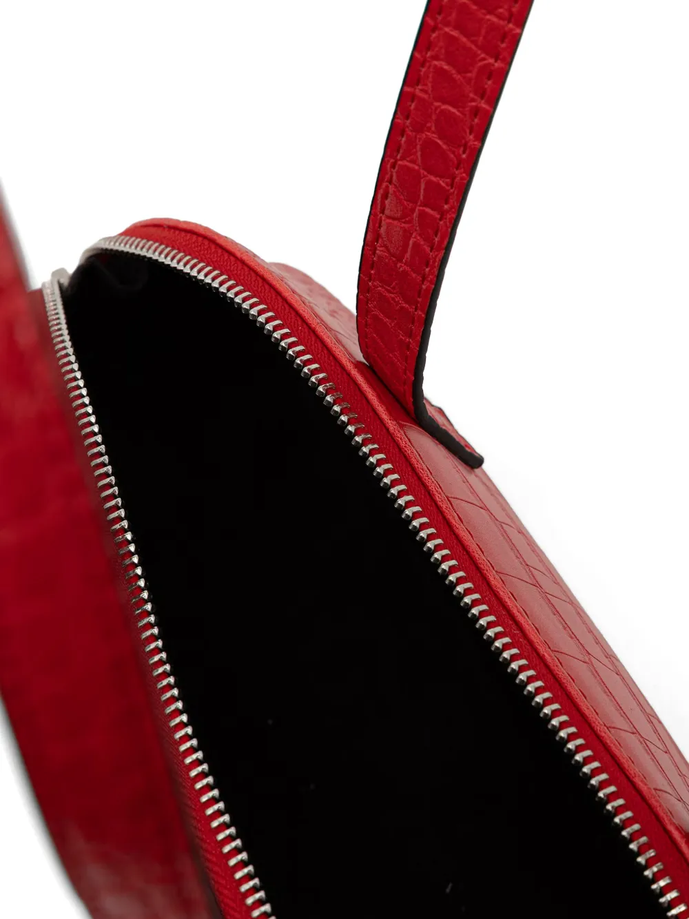 Karl Lagerfeld Jeans Shopper met krokodillen-reliëf en logo-plakkaat Rood