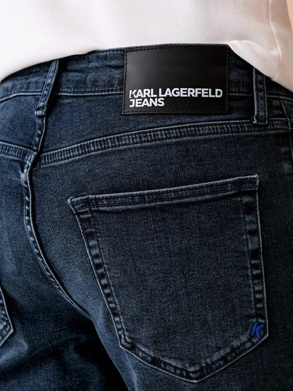 Karl Lagerfeld Jeans Straight jeans Blauw