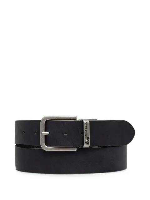 Karl Lagerfeld Jeans logo-embossed reversible belt