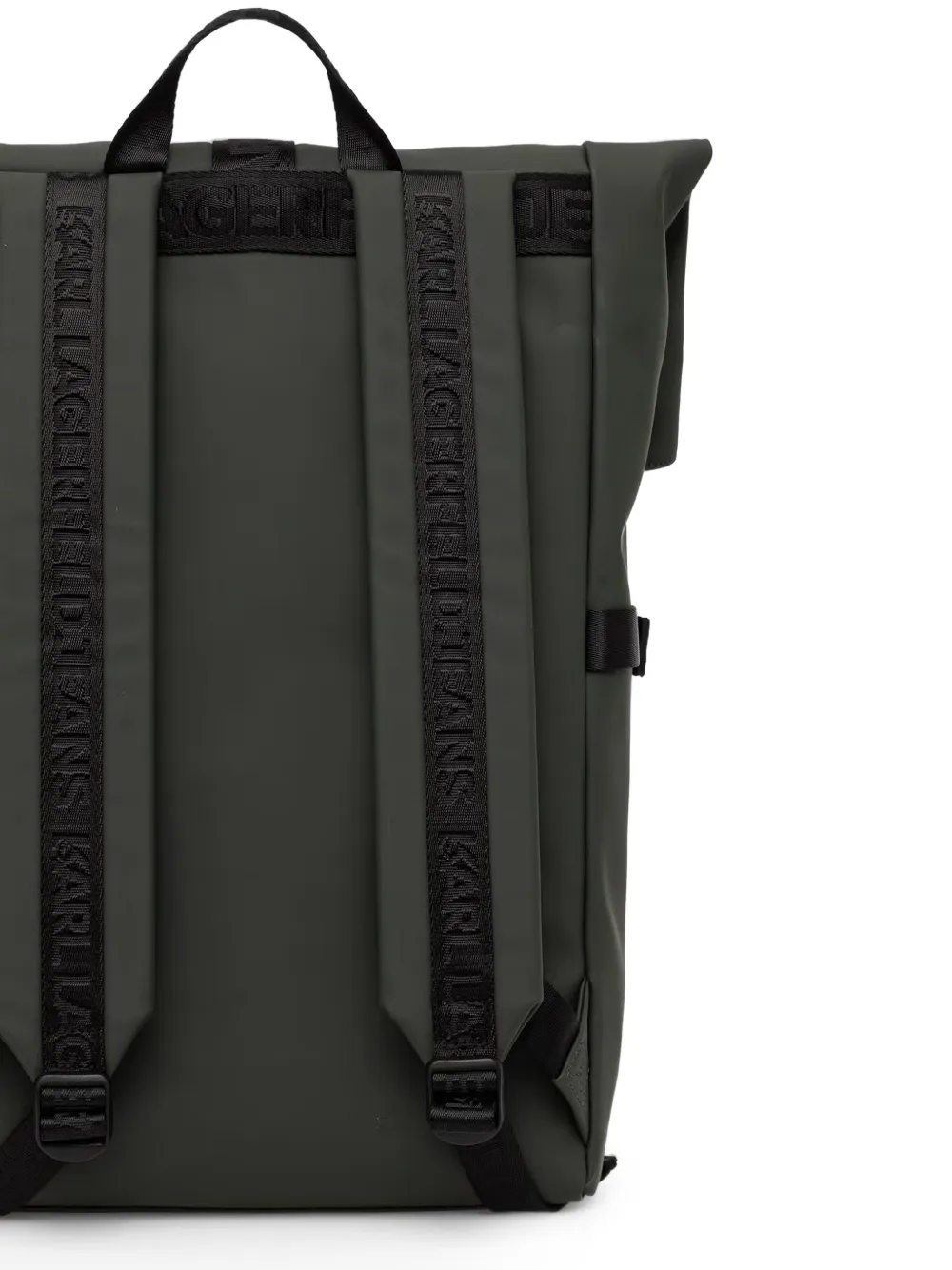 Karl Lagerfeld Jeans Rugzak met logo-band en gespsluiting Groen