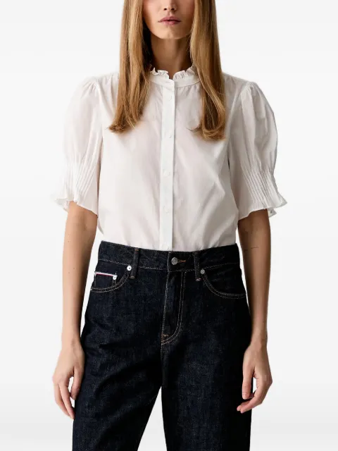 rag & bone ruffled puff-sleeve blouse