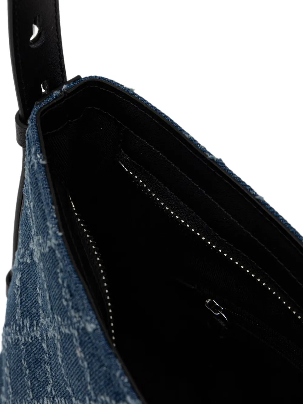 Karl Lagerfeld Jeans Asymmetrische shopper met monogram-patroon Blauw