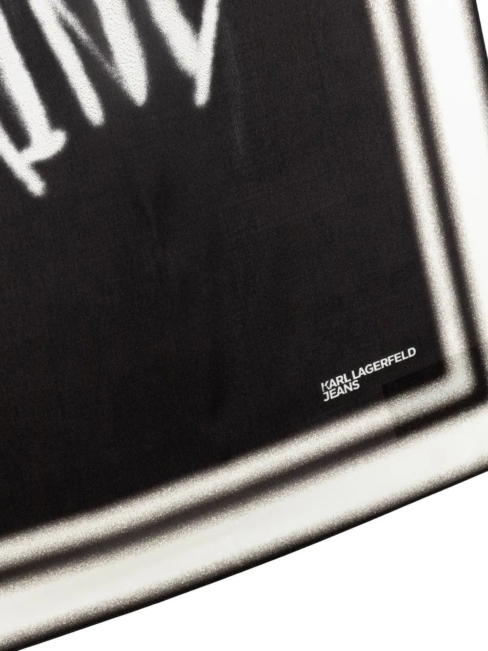 Karl Lagerfeld Jeans Sjaal met graffiti-print Zwart