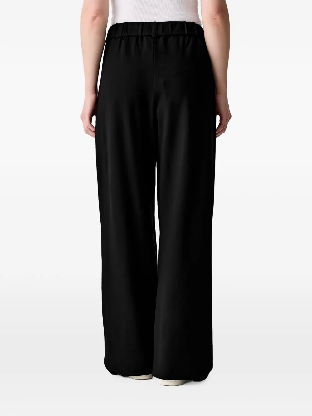 Karl Lagerfeld Jeans logo-drawstring wide-leg trousers Zwart