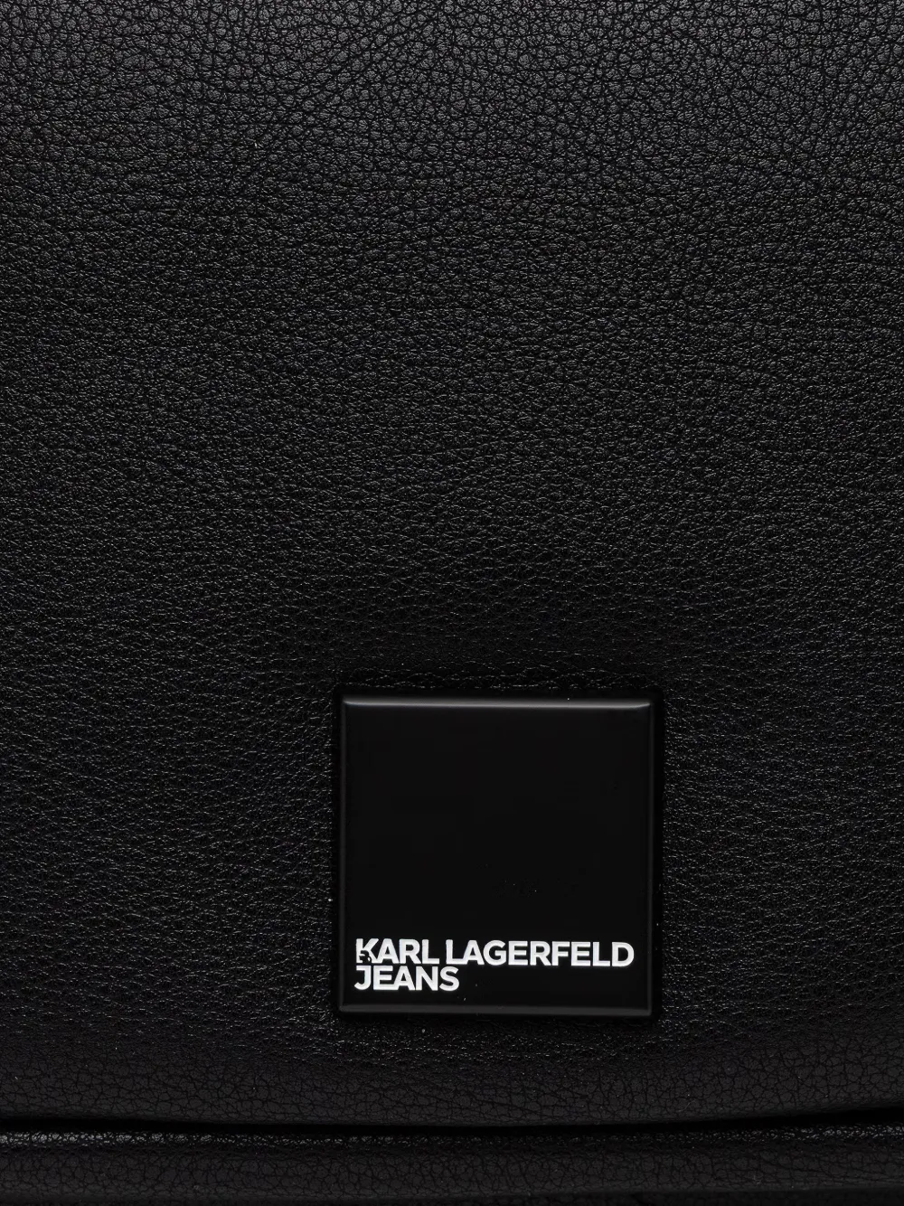 Karl Lagerfeld Jeans Rugzak met logoplakkaat en bewerkt effect Zwart