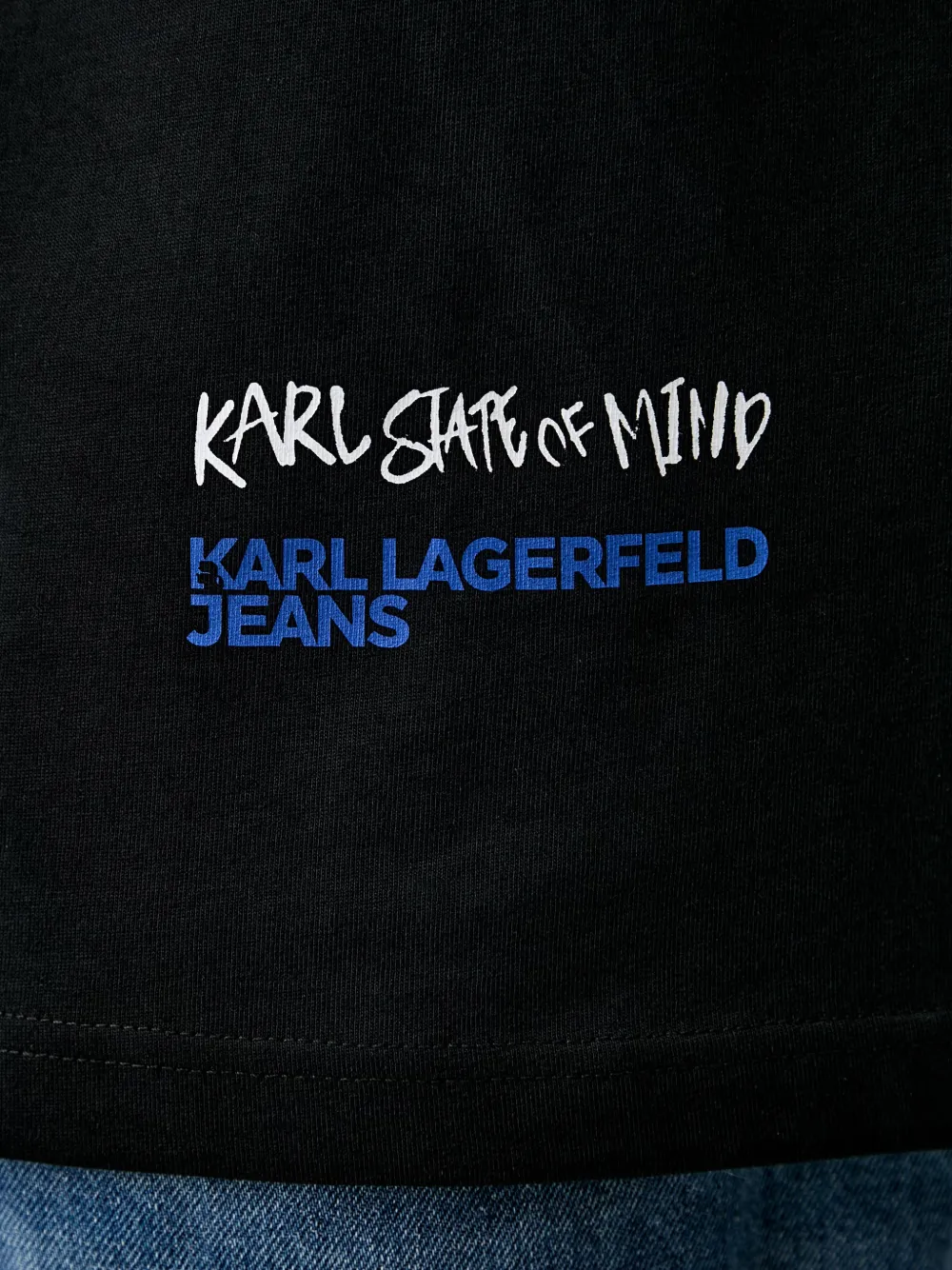 Karl Lagerfeld Jeans T-shirt met print Zwart