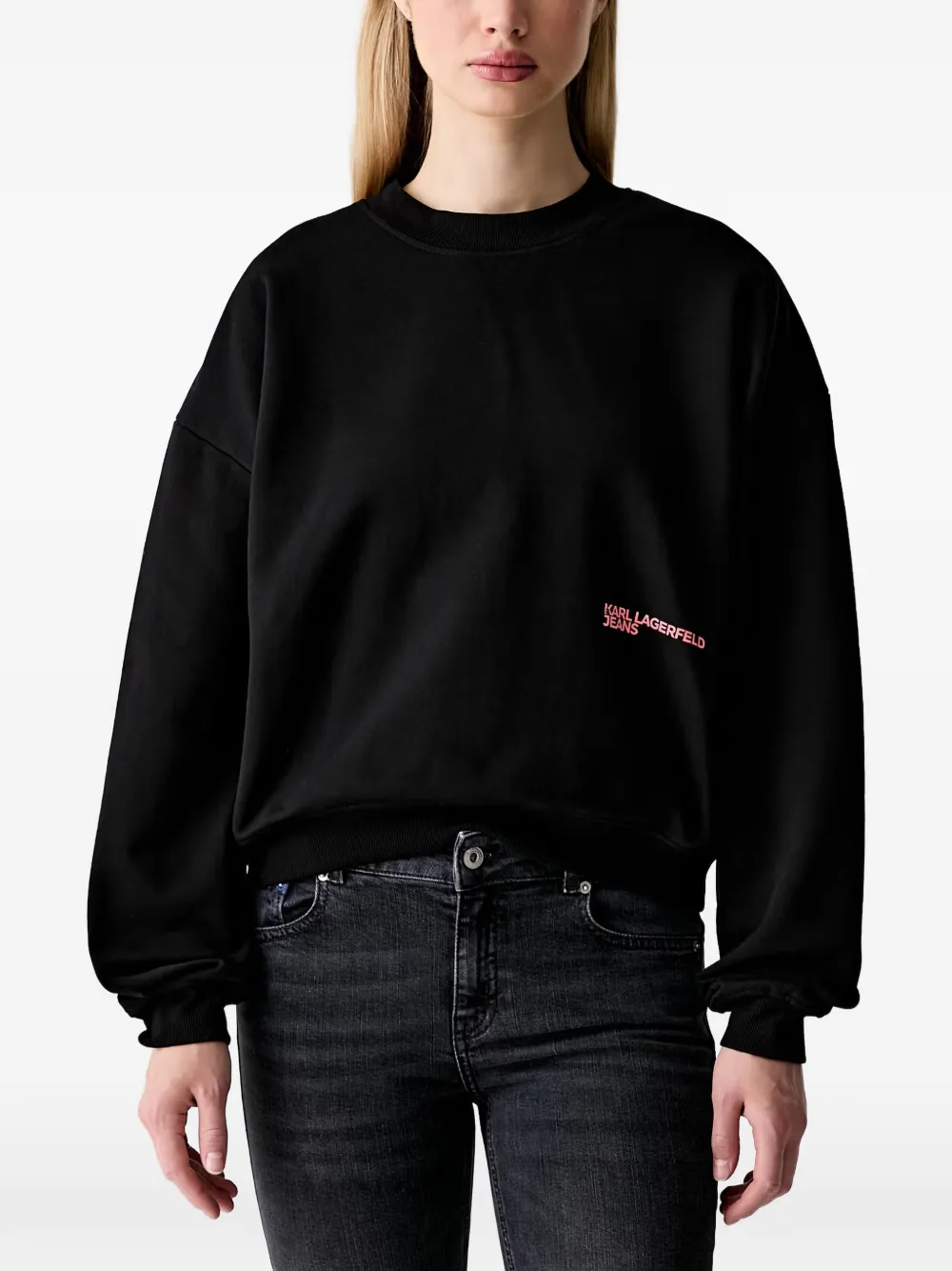 Karl Lagerfeld Jeans logo-print sweatshirt - Schwarz