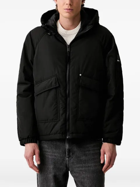 Karl Lagerfeld Jeans hooded raglan-sleeve jacket