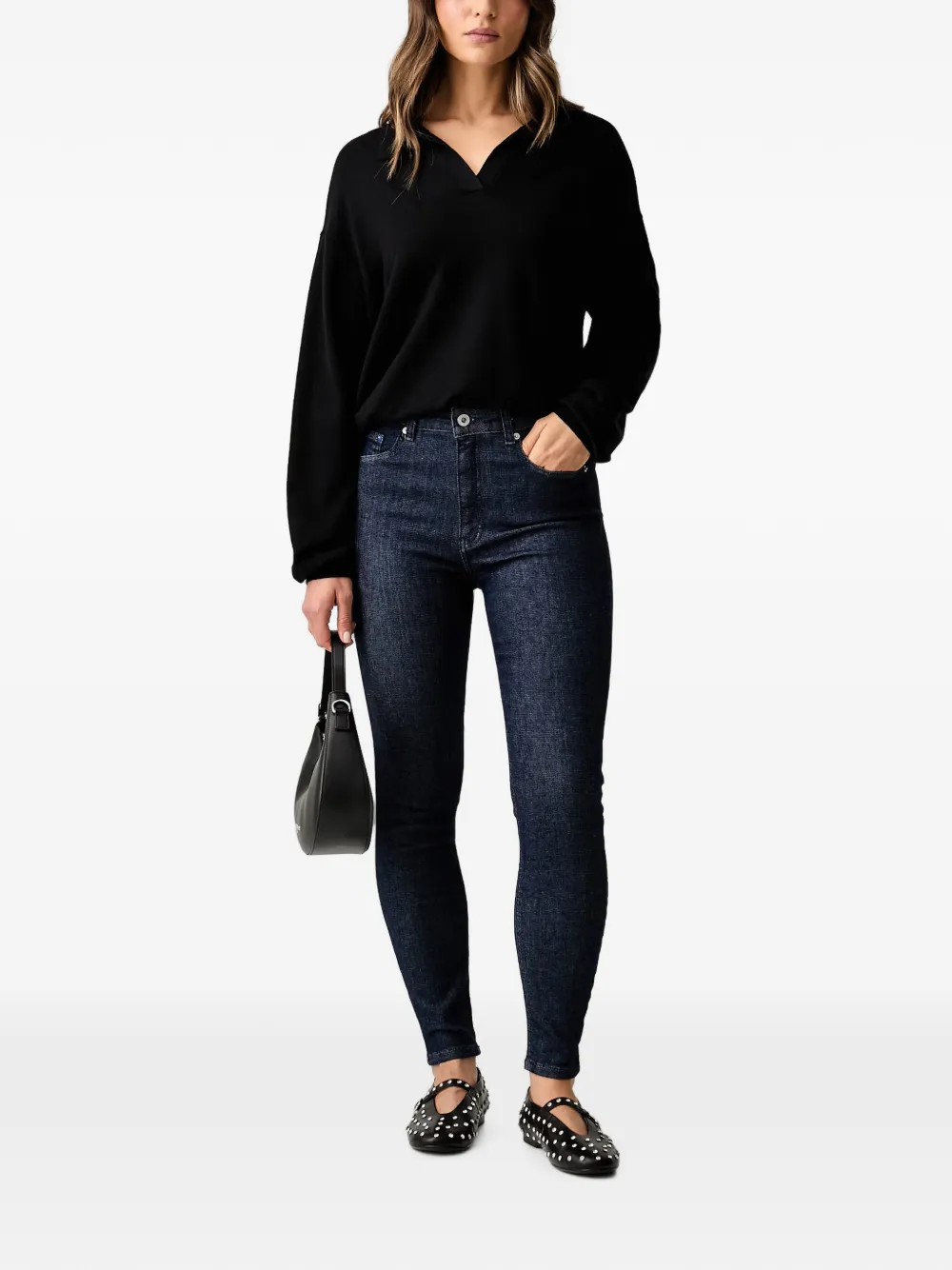 Karl Lagerfeld Jeans Skinny jeans met logopatch Blauw