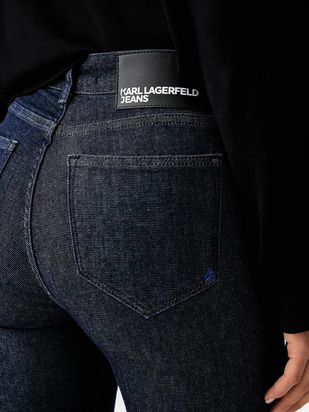 Karl Lagerfeld Jeans Skinny jeans met logopatch Blauw