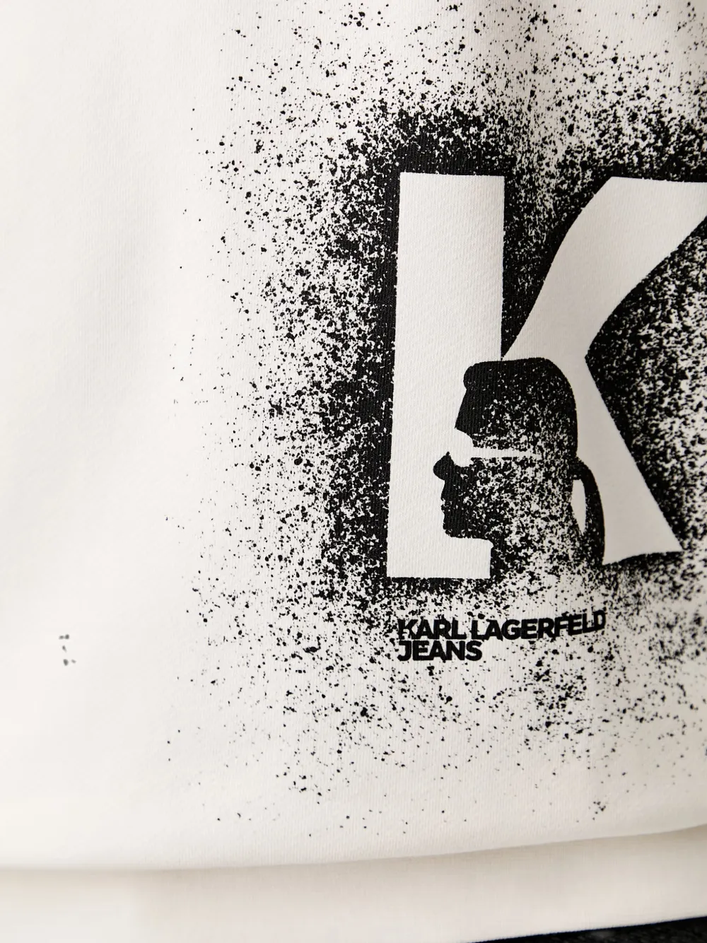 Karl Lagerfeld Jeans Sweater met logoprint Wit