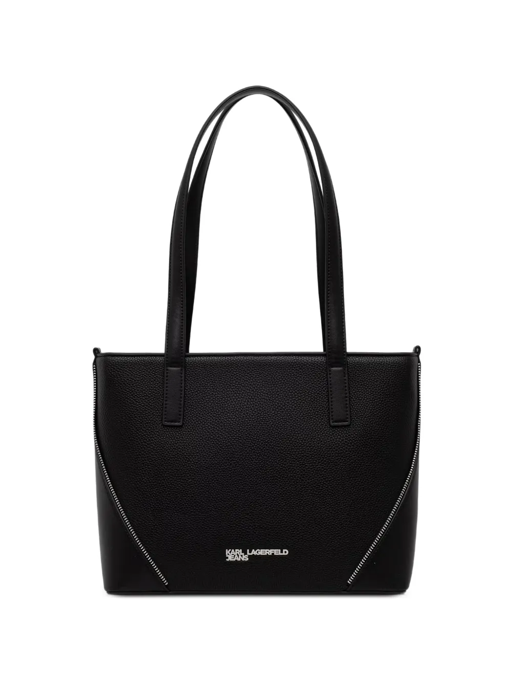 Karl Lagerfeld Jeans logo-plaque zip-detail tote bag · OS