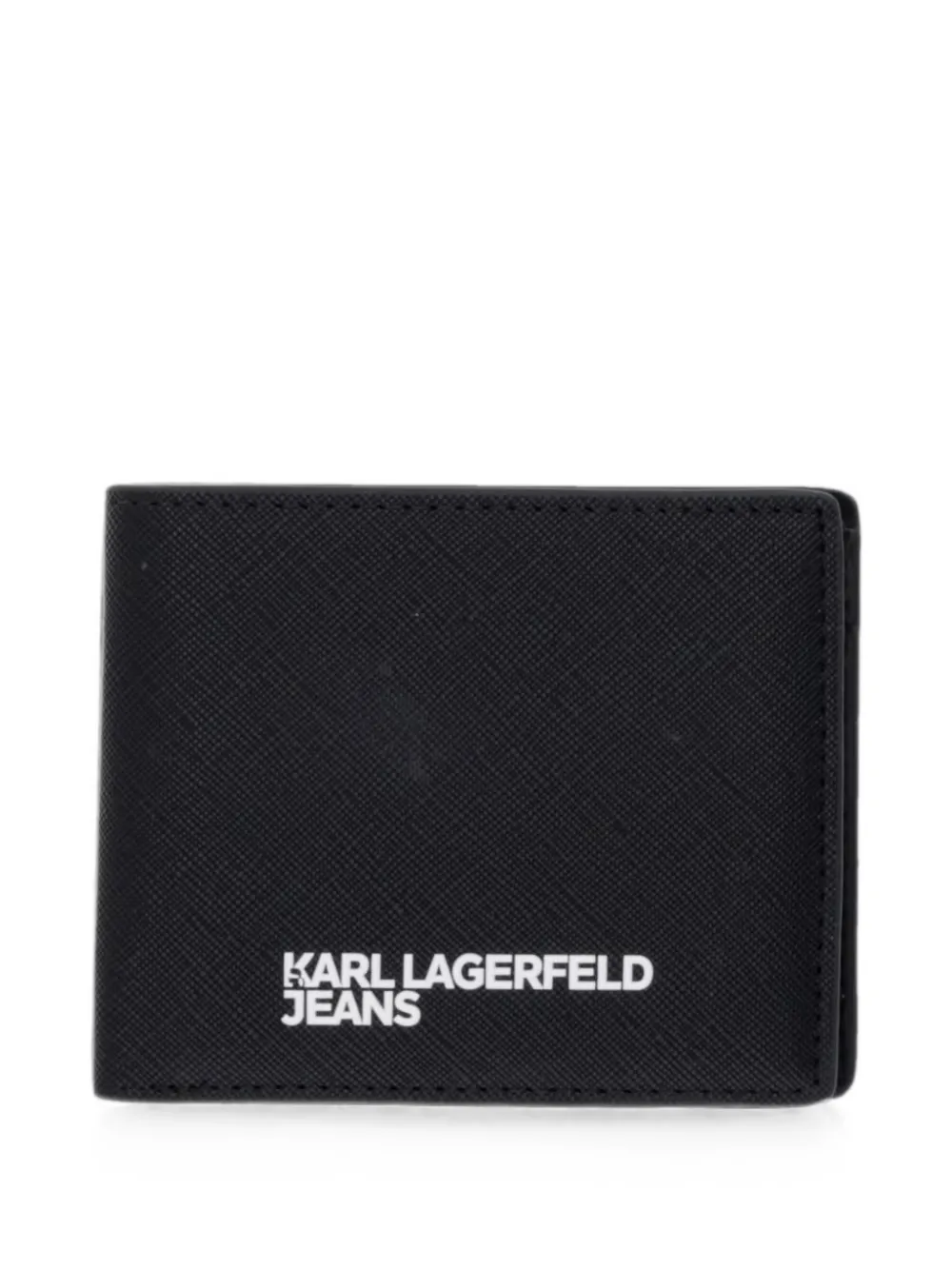 Karl Lagerfeld Jeans logo-print bi-fold wallet - Schwarz