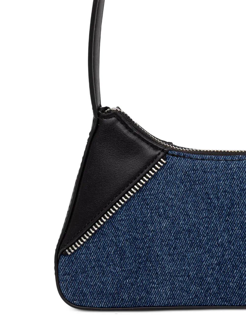 Karl Lagerfeld Jeans Rebel shopper met denim vlakken en rits-detail Blauw