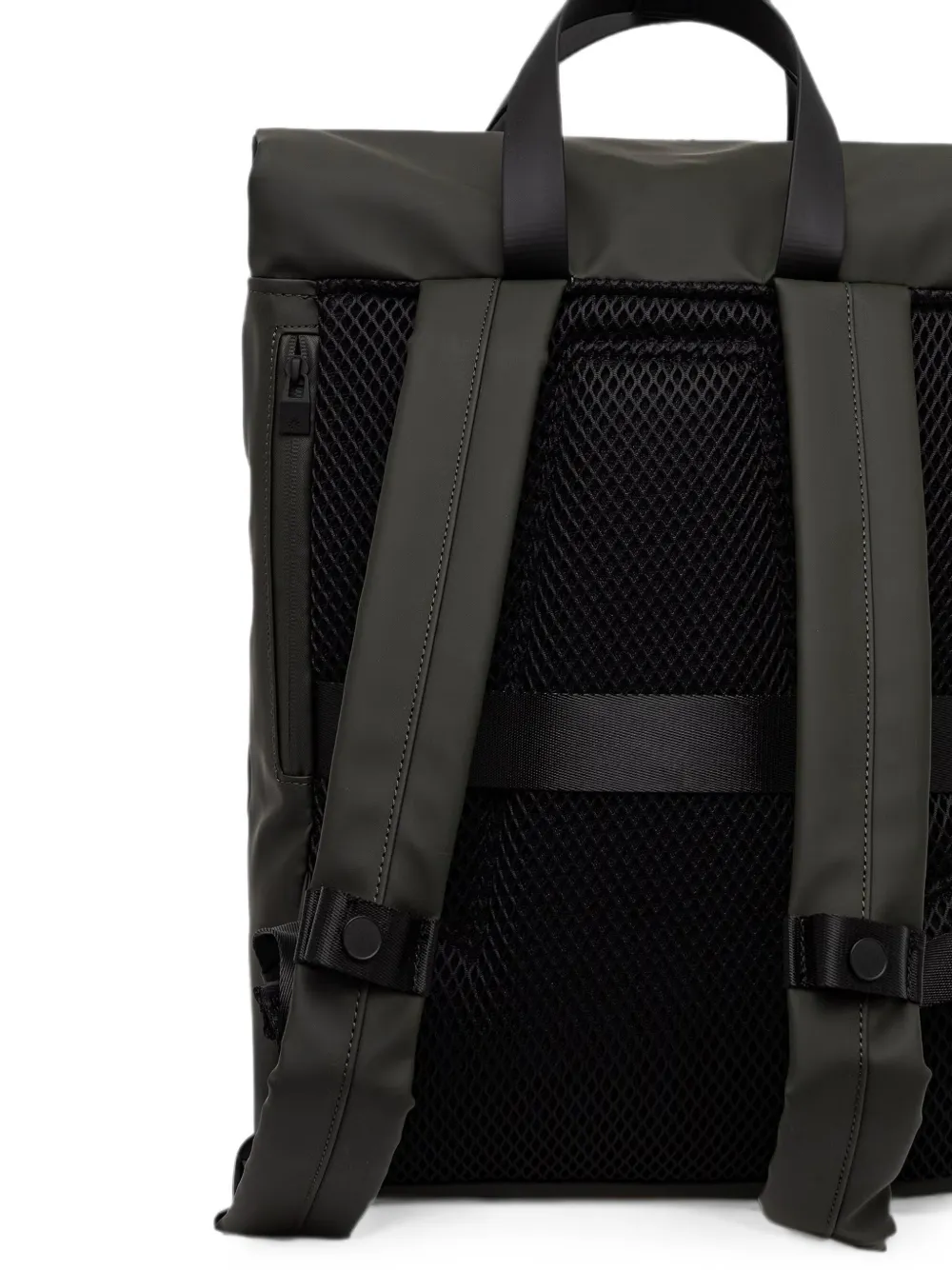 Rains 2 Way Foldover-top Backpack In Black