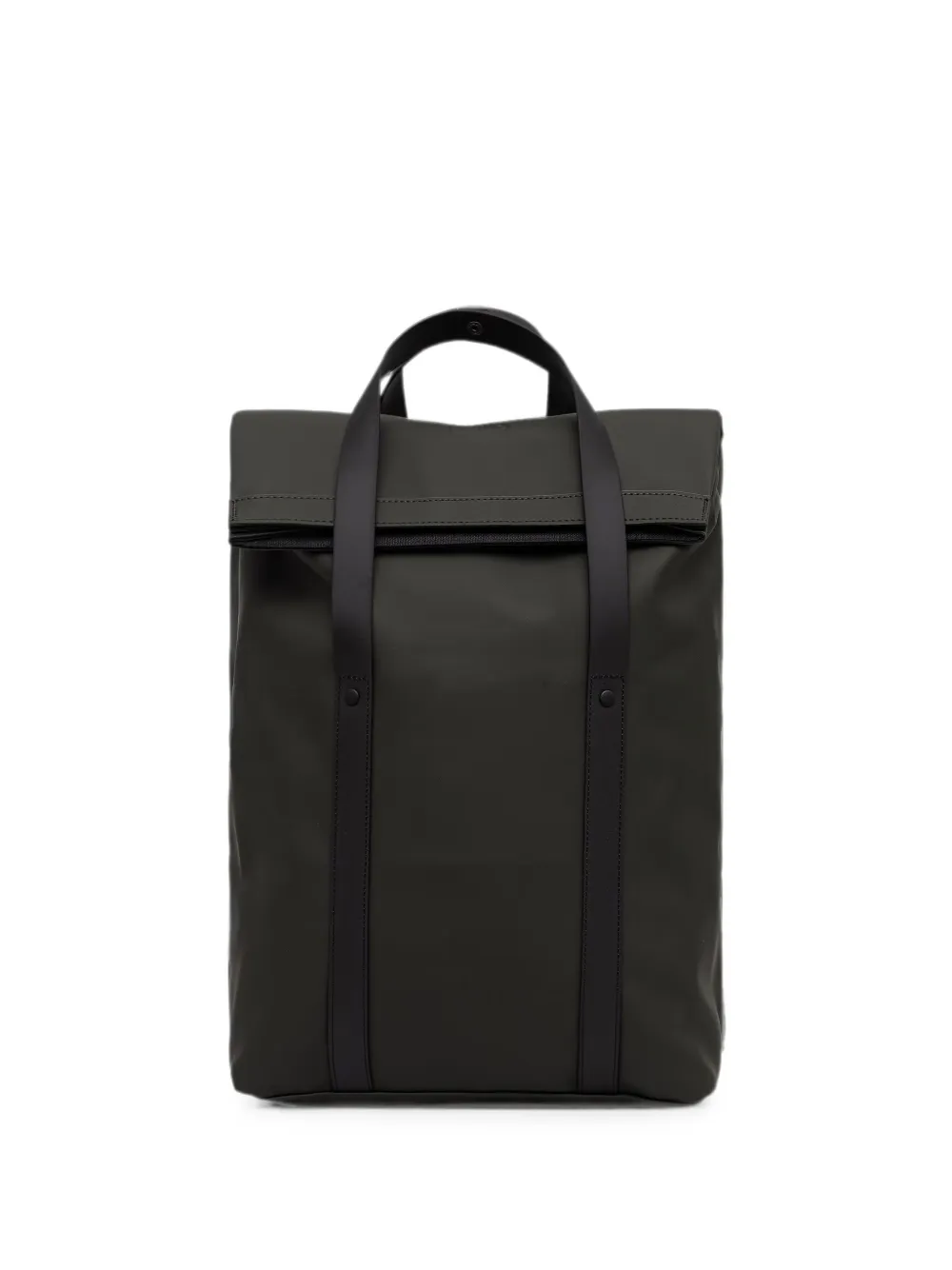 Rains 2 Way Foldover-top Backpack In Black