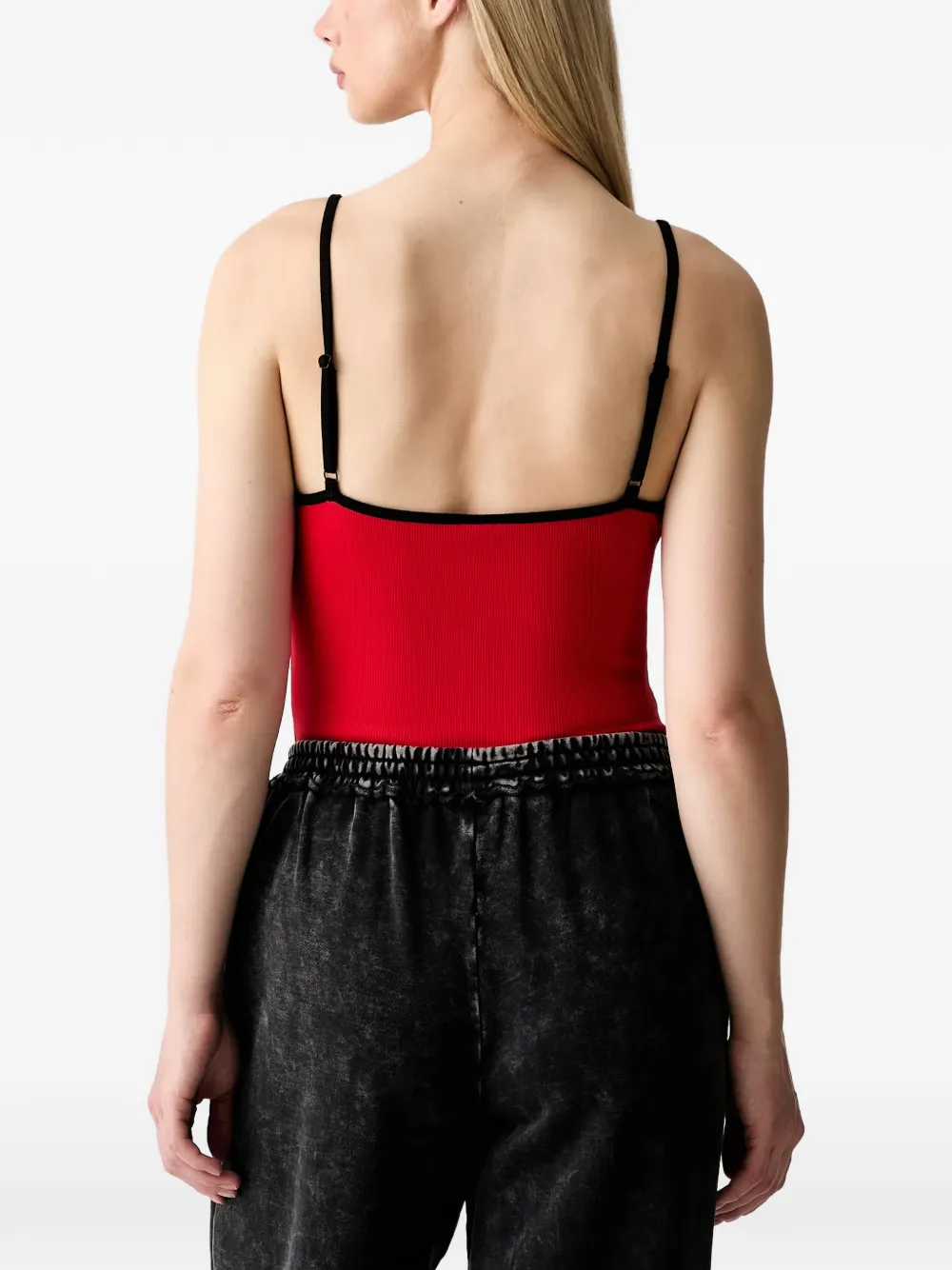 Karl Lagerfeld Jeans Body met logoprint Rood