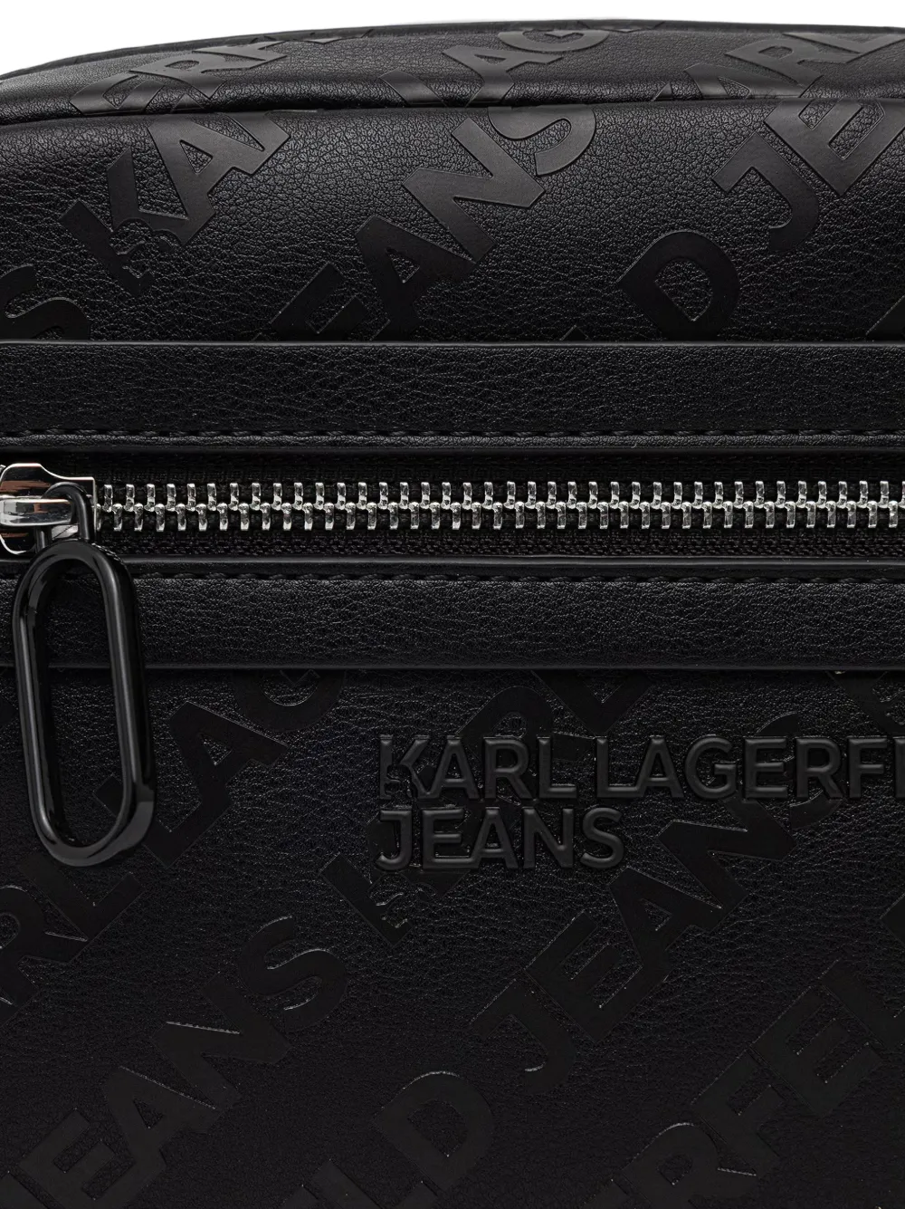 Karl Lagerfeld Jeans Heuptas met logo-reliëf Zwart