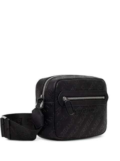 Karl Lagerfeld Jeans cangurera con logo en relieve