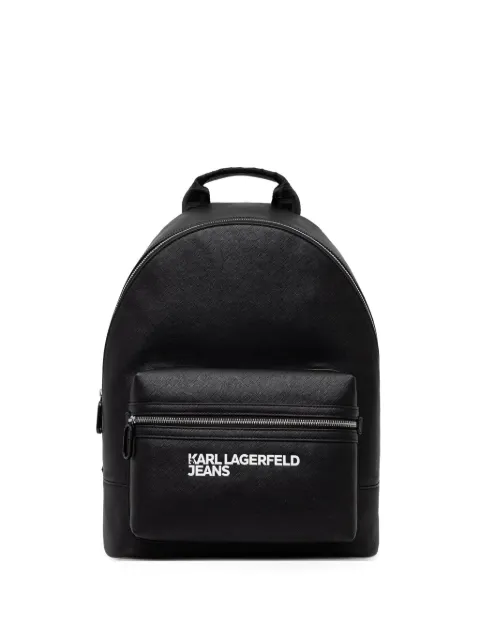 Karl Lagerfeld Jeans logo-print zip-around backpack