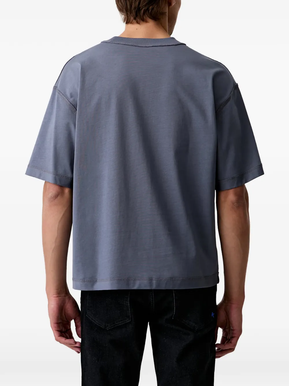 Karl Lagerfeld Jeans T-shirt met logoprint Blauw