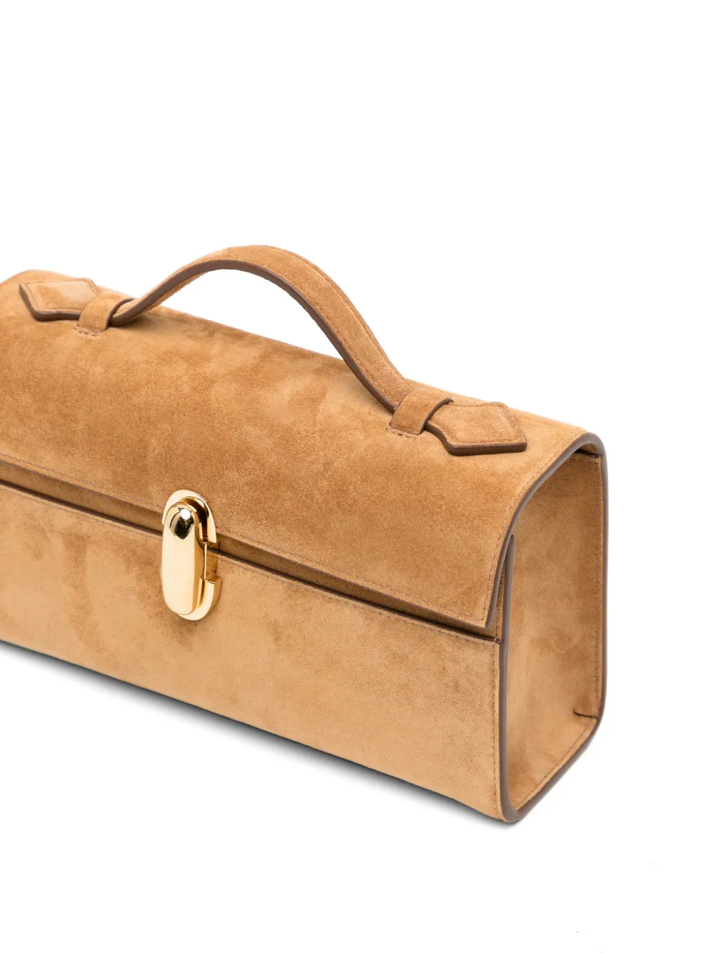 Savette Suede Top-handle Shoulder Bag in Brown, view 4