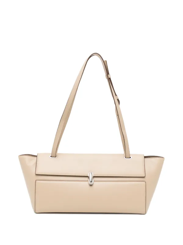 Savette Symmetry Trapeze Shoulder Bag in Neutrals