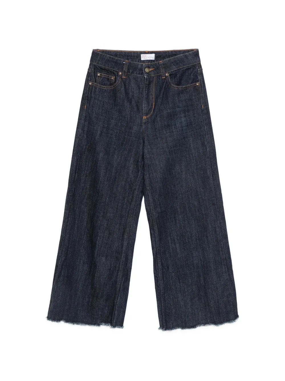Valentino Garavani Pre-Owned 2000s raw-cut jeans - Blu