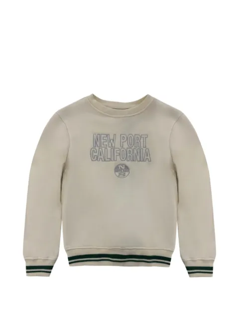 North Sails logo-embroidered striped-trim sweater