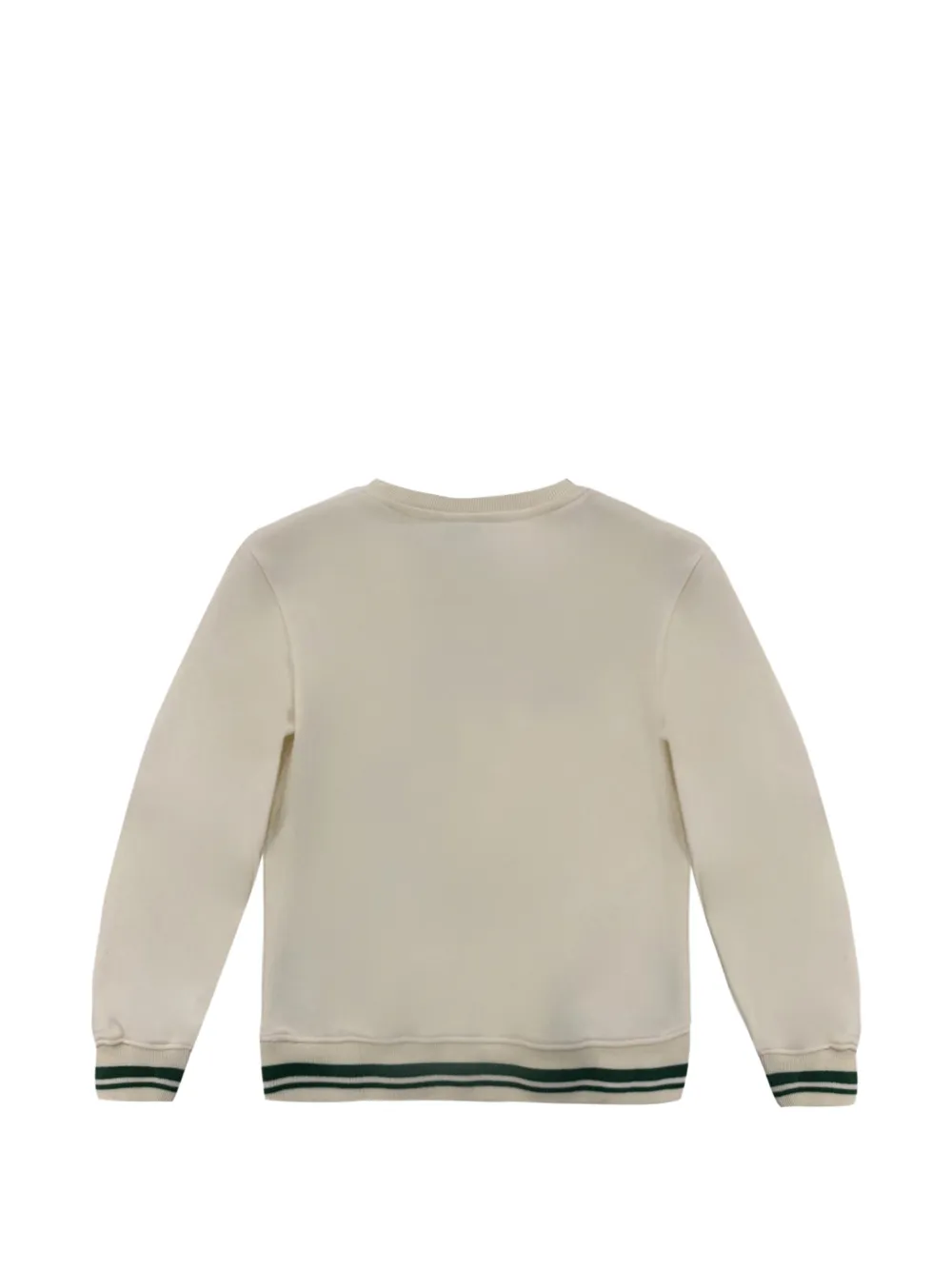 North Sails Kids Sweater met geborduurd logo en gestreepte afwerking Beige
