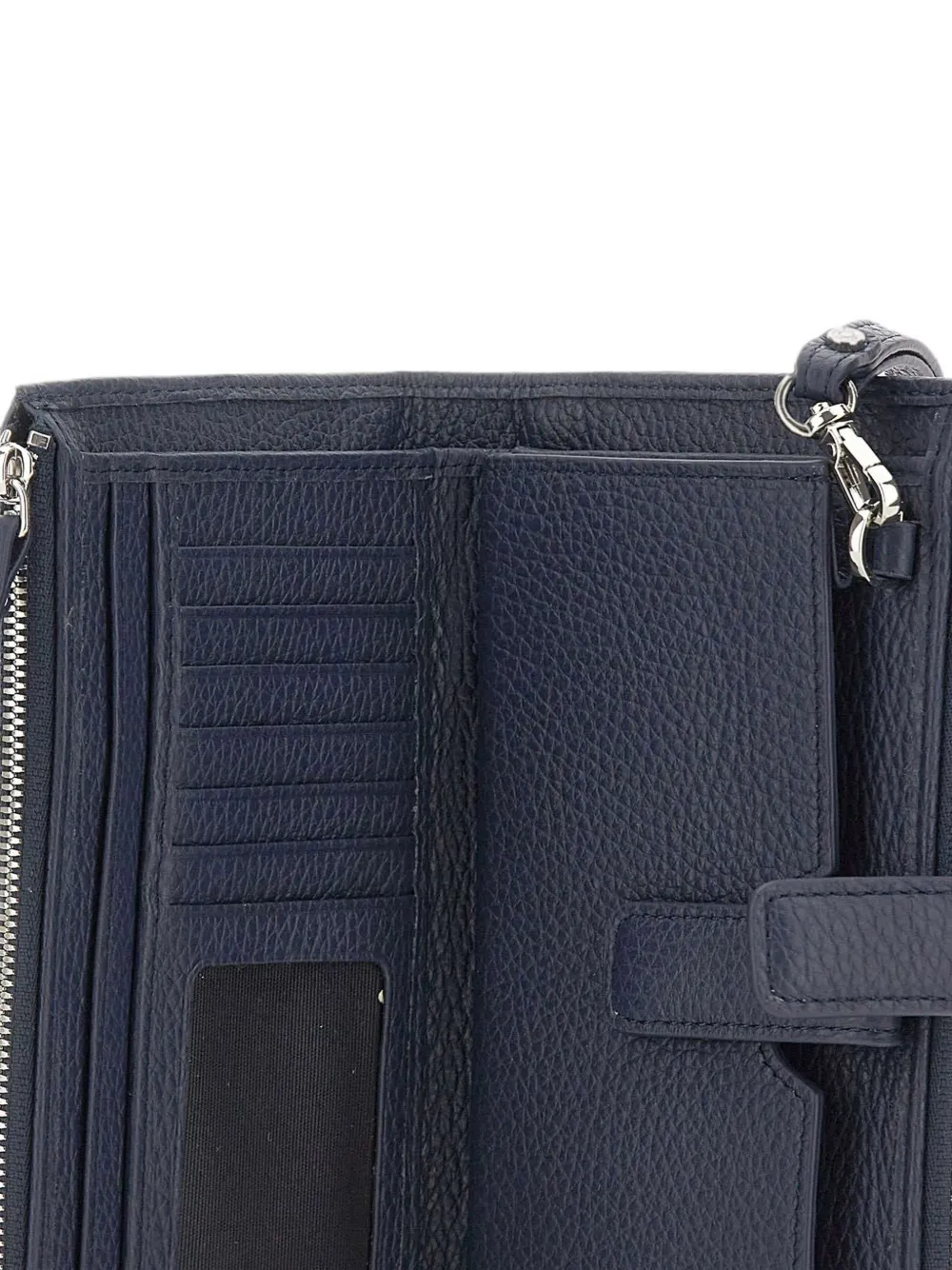 GIANNI CHIARINI Dollaro portemonnee van bewerkt leer Blauw