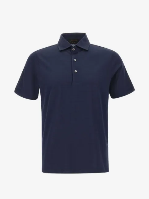 Gran Sasso short-sleeve cotton polo shirt
