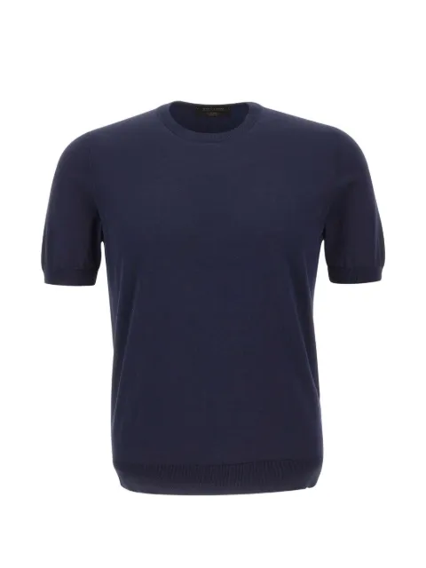 Gran Sasso shortsleeve ribbed-trim T-shirt