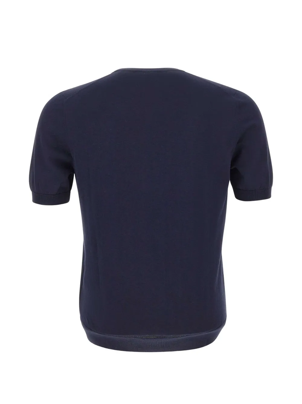 Gran Sasso T-shirt met korte mouwen en geribbelde afwerking Blauw