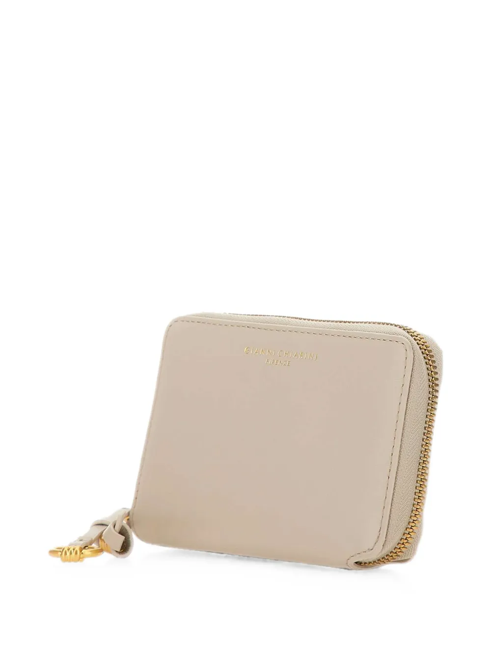GIANNI CHIARINI Dollaro leren portemonnee Beige