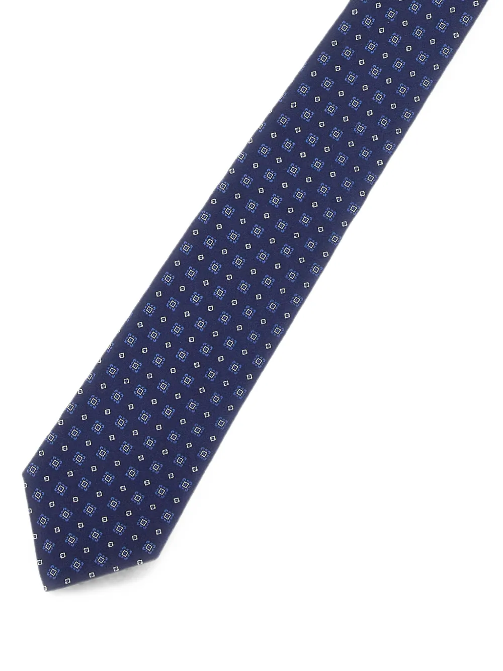 Kiton Stropdas met geometrische print Blauw