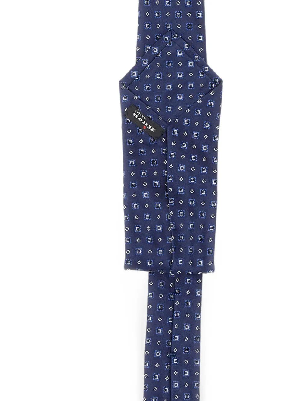 Kiton Stropdas met geometrische print Blauw