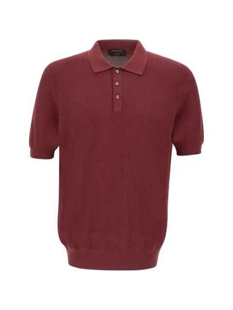 Gran Sasso Honeycomb cotton polo shirt