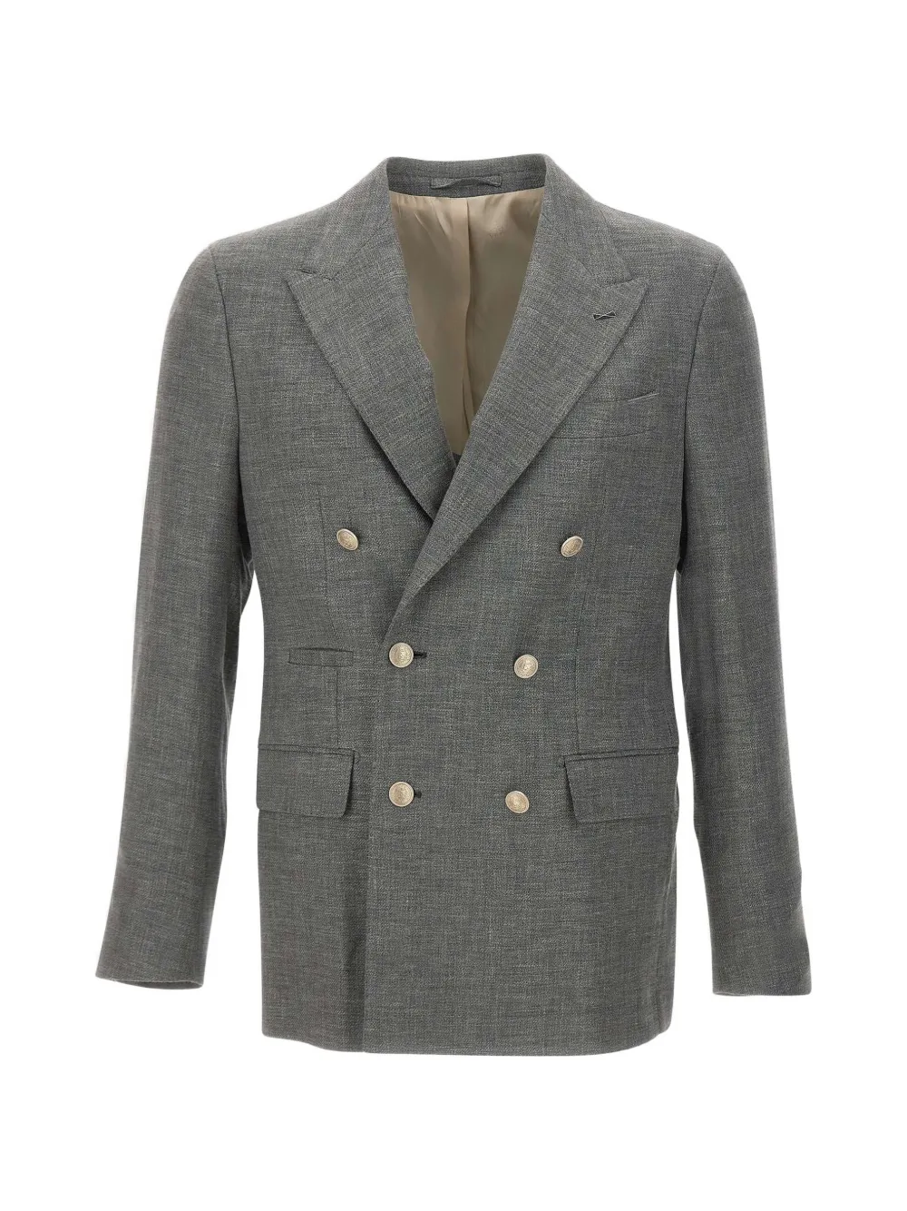 Eleventy double-breasted blazer | Grey | Image 1