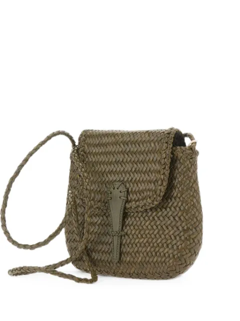 DRAGON DIFFUSION mini City woven leather cross body bag