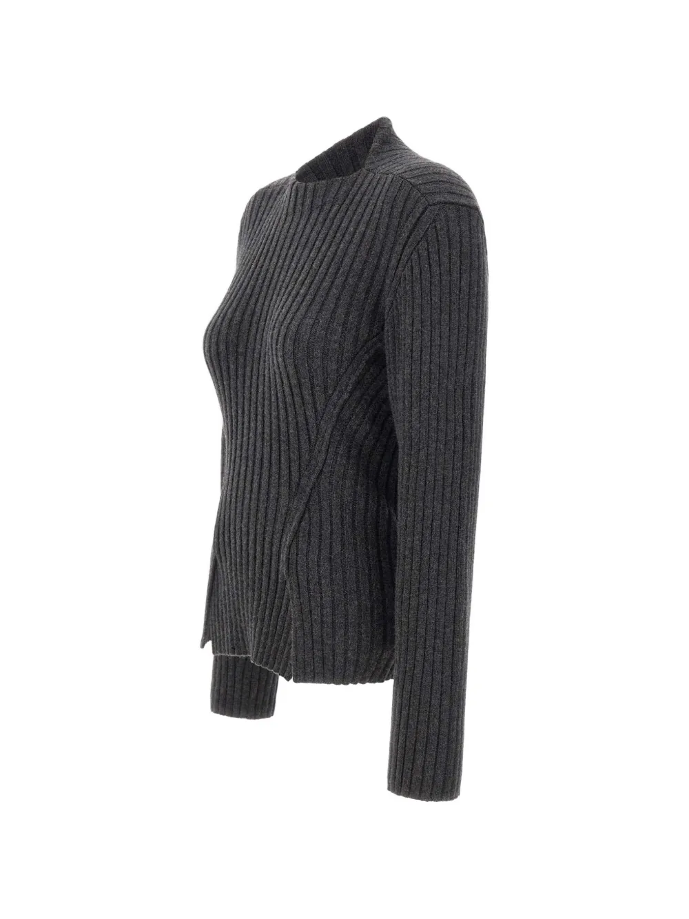 Victoria Beckham ribbed-knit wool-cashmere sweater - Grey