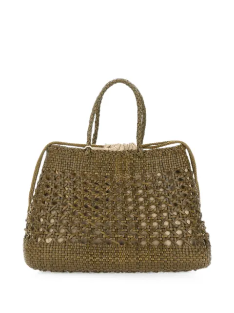 DRAGON DIFFUSION Santa Cano woven-leather tote bag