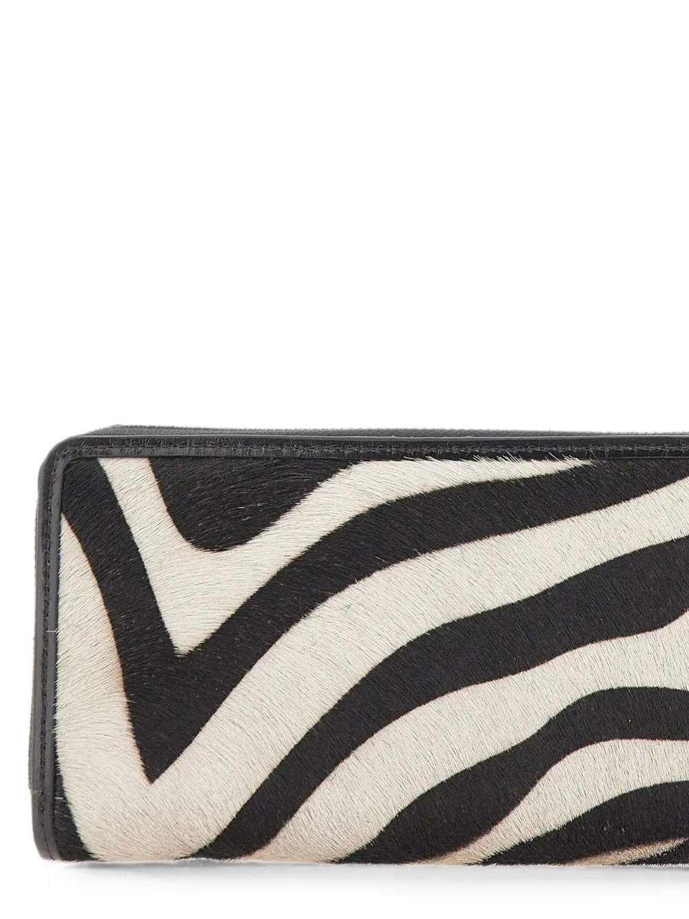 GIANNI CHIARINI Horsy portemonnee met zebraprint Zwart