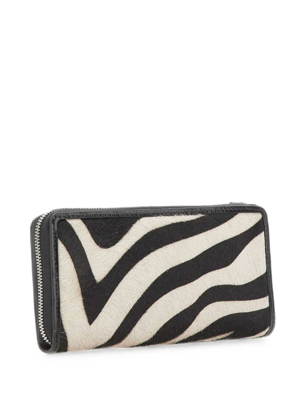GIANNI CHIARINI Horsy portemonnee met zebraprint Zwart