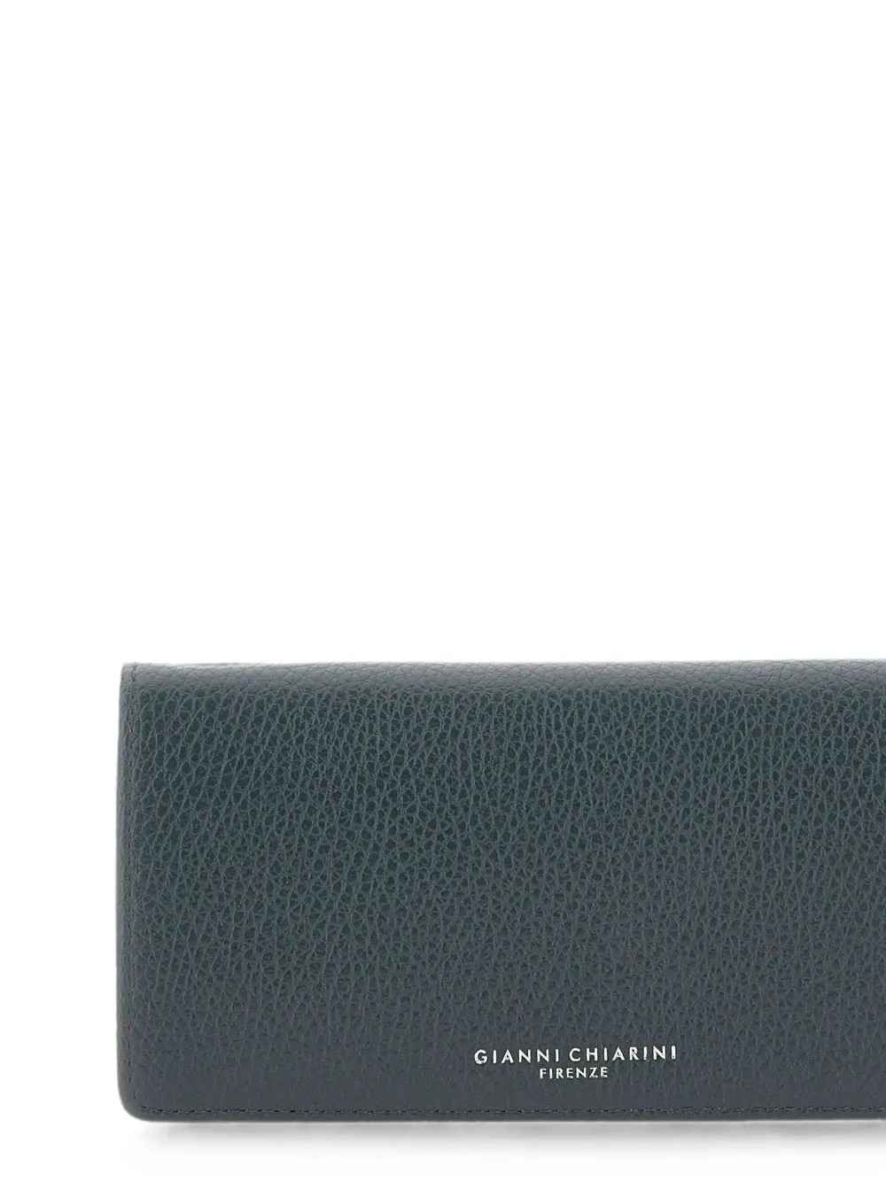 GIANNI CHIARINI Grain portemonnee van bewerkt leer Blauw