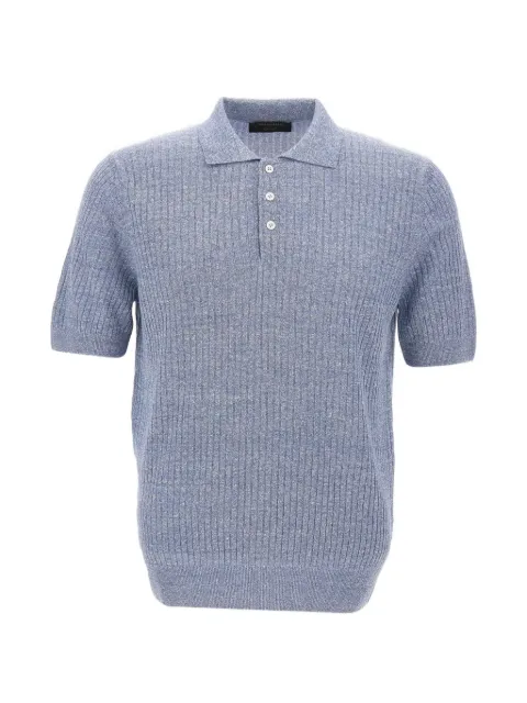 Gran Sasso ribbed-knit polo shirt