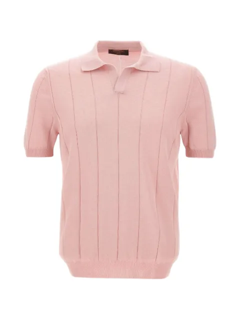 Gran Sasso maxi ribbed-knit polo shirt